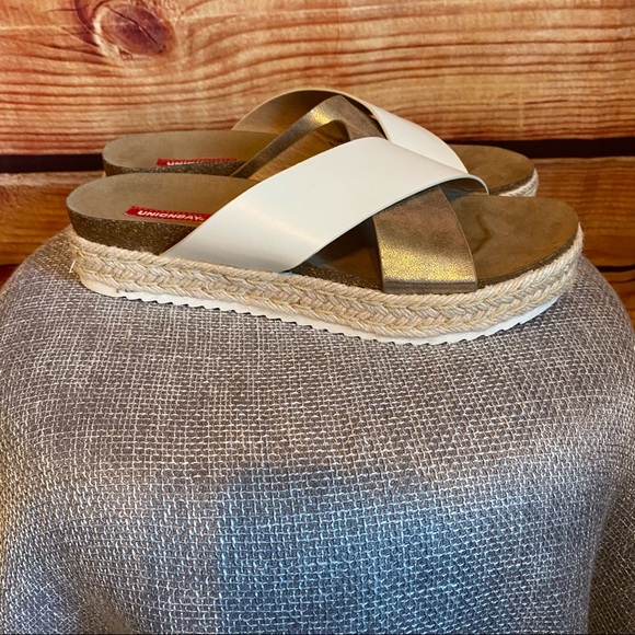 Sandales Unionbay Gold Sally Pour Femme – Métalliques Dorées, Taille US 7.5